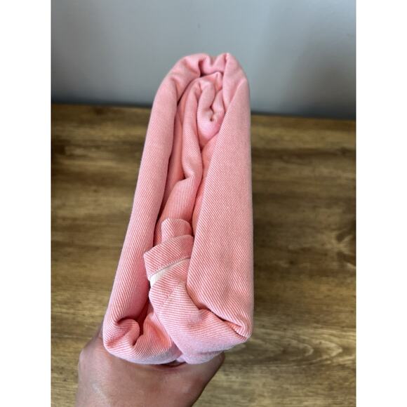 Vintage Tommy Hilfiger Pink Denim Jean Stitch Shower Curtain 100% Cotton 72”x72” - Picture 6 of 6